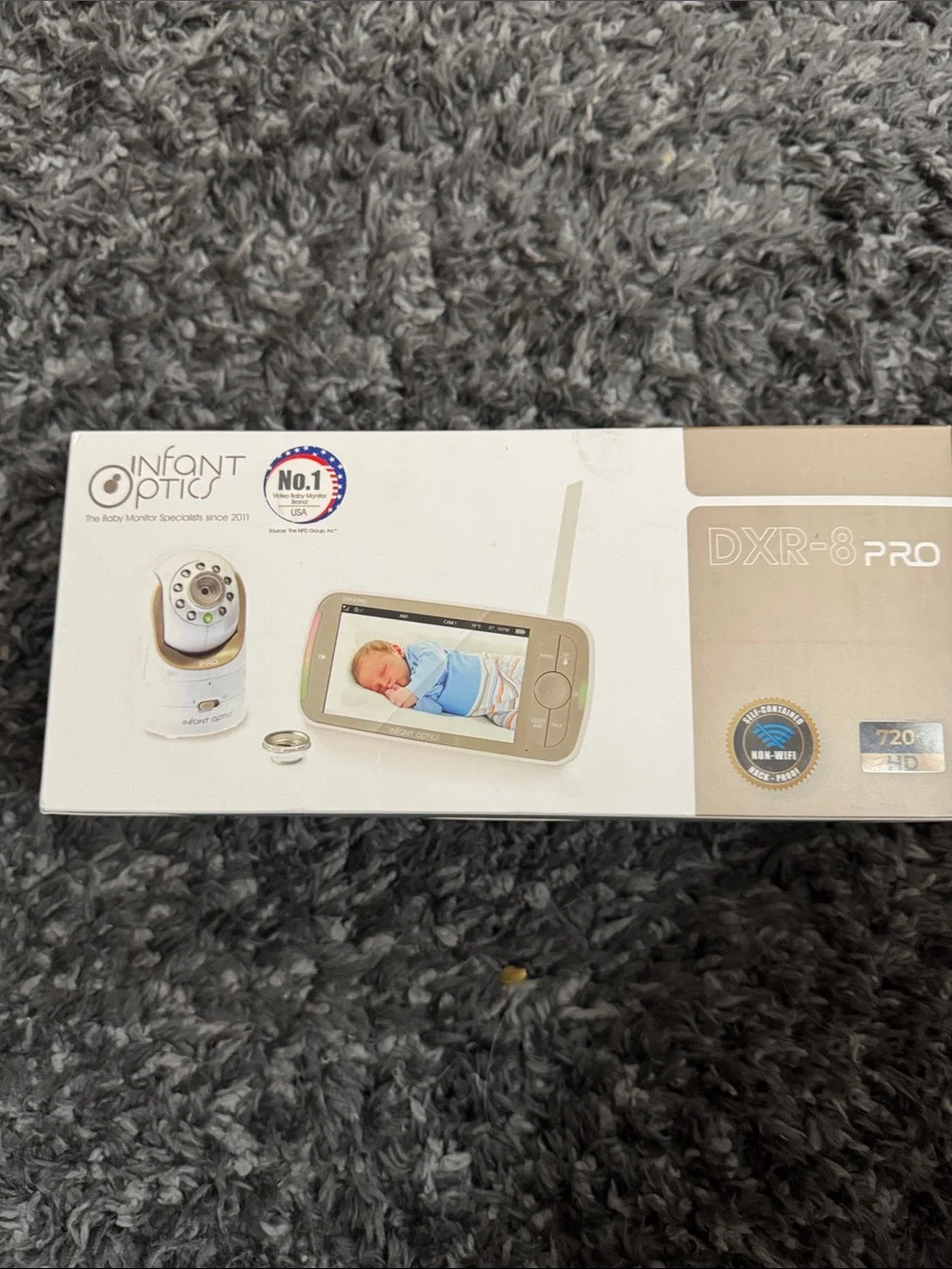 Infant Optics DXR-8 Pro Baby Monitor - White and Tan